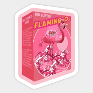 Flamingo Flaming Os Sticker